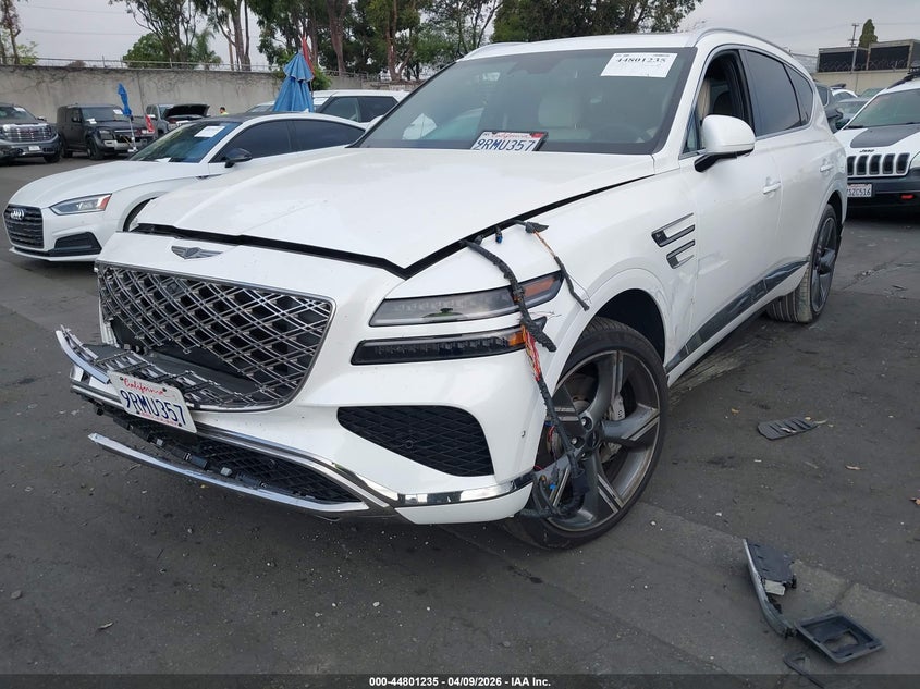 2025 Genesis Gv80 VIN KMUHEESC0SU225245 IAAI salvage auction — RIGHT FRONT, Salvage Title, sold $25,300 on 2026-07-22 (photo 2)