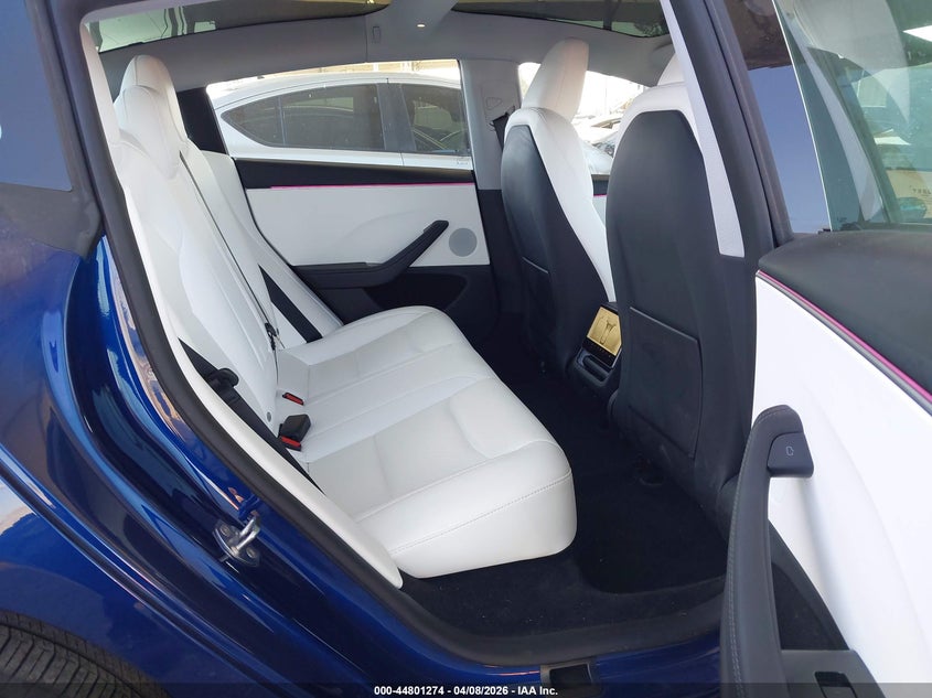 2025 Tesla Model 3 VIN 5YJ3E1EA6SF015323 IAAI salvage auction — LEFT REAR, Salvage Title, sold $12,600 on 2026-07-08 (photo 8)