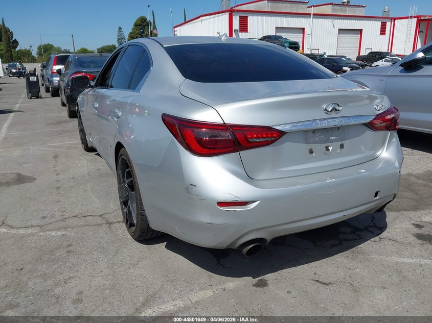 2019 Infiniti Q50 VIN JN1EV7AP5KM510824 IAAI salvage auction — LEFT FRONT, Wait Title, sold $1,450 on 2026-07-23 (photo 3)