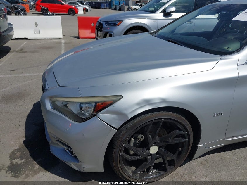 2019 Infiniti Q50 VIN JN1EV7AP5KM510824 IAAI salvage auction — LEFT FRONT, Wait Title, sold $1,450 on 2026-07-23 (photo 6)