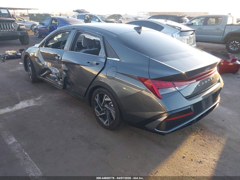 2025 Hyundai Elantra VIN KMHLP4DG3SU957723 IAAI salvage auction — LEFT SIDE, Salvage Title, sold $7,400 on 2026-07-14 (photo 3)