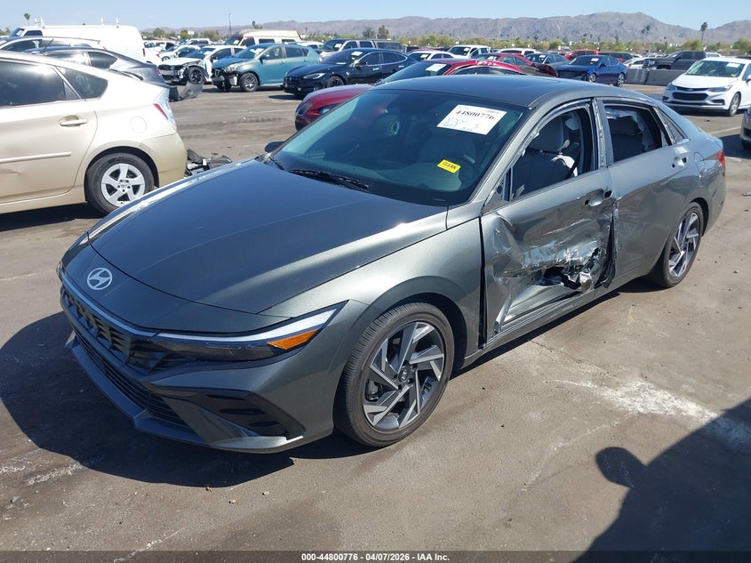 2025 Hyundai Elantra VIN KMHLP4DG3SU957723 IAAI salvage auction — LEFT SIDE, Salvage Title, sold $7,400 on 2026-07-14 (photo 2)