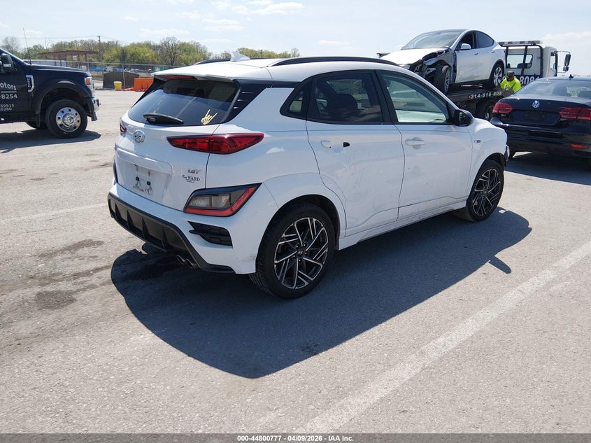 2022 Hyundai Kona VIN KM8K33A38NU835964 IAAI salvage auction — FRONT END, Salvage Title, sold $2,950 on 2026-07-11 (photo 4)