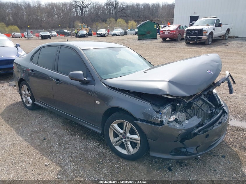 2010 Saab 9-3 VIN YS3FA4BY2A1618295 IAAI salvage auction — FRONT END, Salvage (Illinois), sold $100 on 2026-08-12 (photo 1)