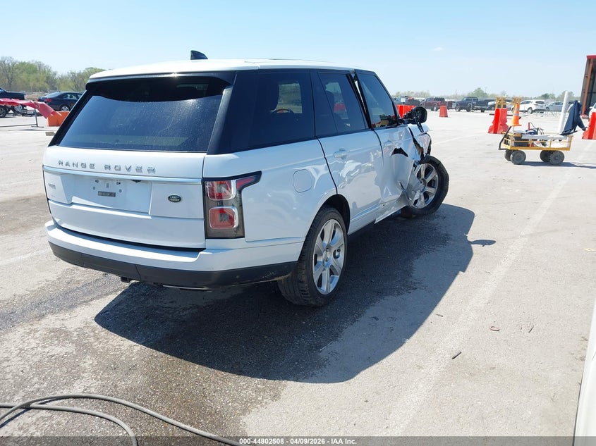 2018 Land rover RANGE ROVER VIN SALGS2SV3JA384583 IAAI salvage auction — SIDE, Salvage Title, sold $7,300 on 2026-07-17 (photo 4)