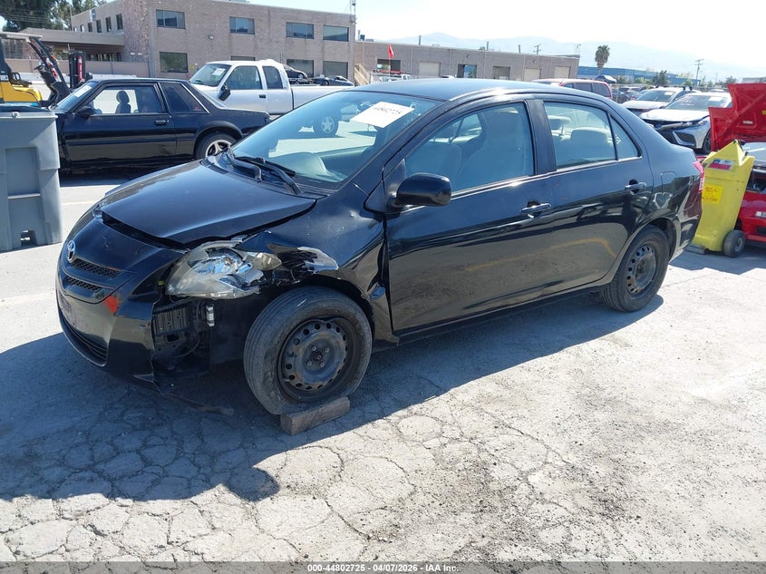 2008 Toyota Yaris VIN JTDBT923281203893 IAAI salvage auction — LEFT FRONT, Salvage (California), sold $700 on 2026-07-06 (photo 2)