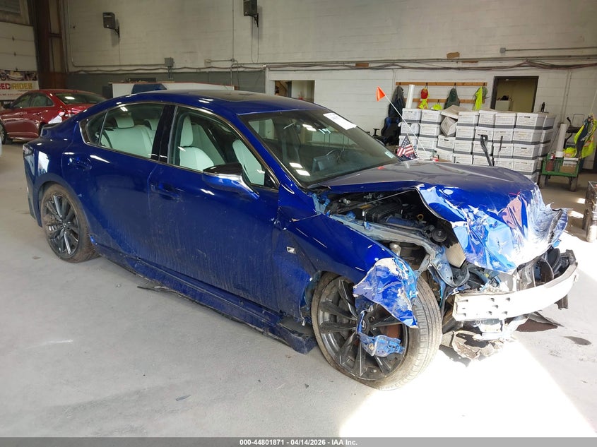 2021 Lexus Is VIN JTHGZ1E23M5020674 IAAI salvage auction — FRONT END, Wait Title, sold $5,800 on 2026-07-08 (photo 1)