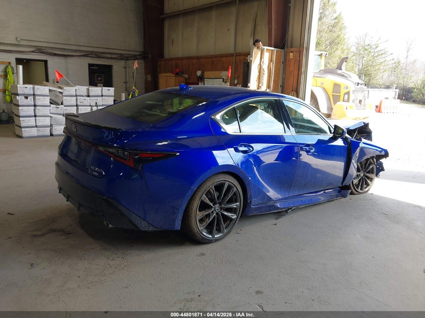 2021 Lexus Is VIN JTHGZ1E23M5020674 IAAI salvage auction — FRONT END, Wait Title, sold $5,800 on 2026-07-08 (photo 4)