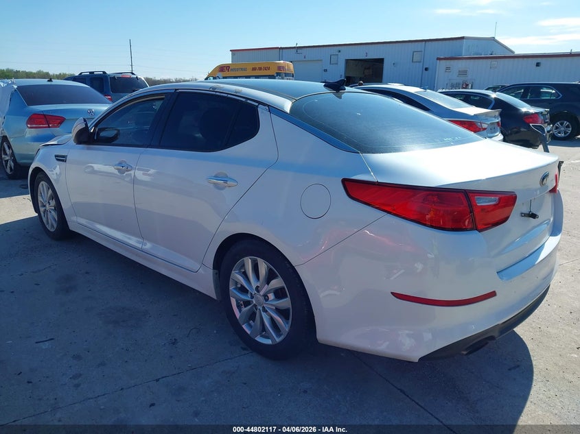 2014 Kia Optima VIN 5XXGN4A77EG330971 IAAI salvage auction — FRONT END, Wait Title, sold $525 on 2026-07-21 (photo 3)