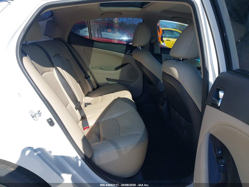 2014 Kia Optima VIN 5XXGN4A77EG330971 IAAI salvage auction — FRONT END, Wait Title, sold $525 on 2026-07-21 (photo 8)