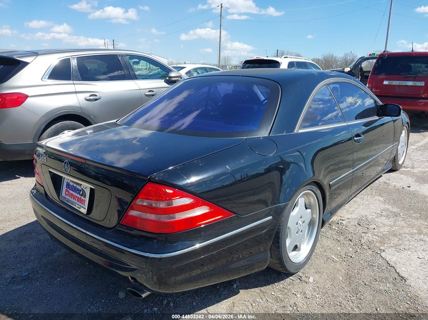 2002 Mercedes-benz Cl-klasse VIN WDBPJ75J22A030862 IAAI salvage auction — FRONT END, Clear (Indiana), sold $550 on 2026-07-15 (photo 4)