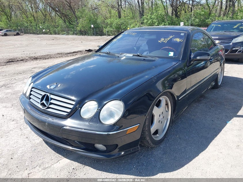 2002 Mercedes-benz Cl-klasse VIN WDBPJ75J22A030862 IAAI salvage auction — FRONT END, Clear (Indiana), sold $550 on 2026-07-15 (photo 6)