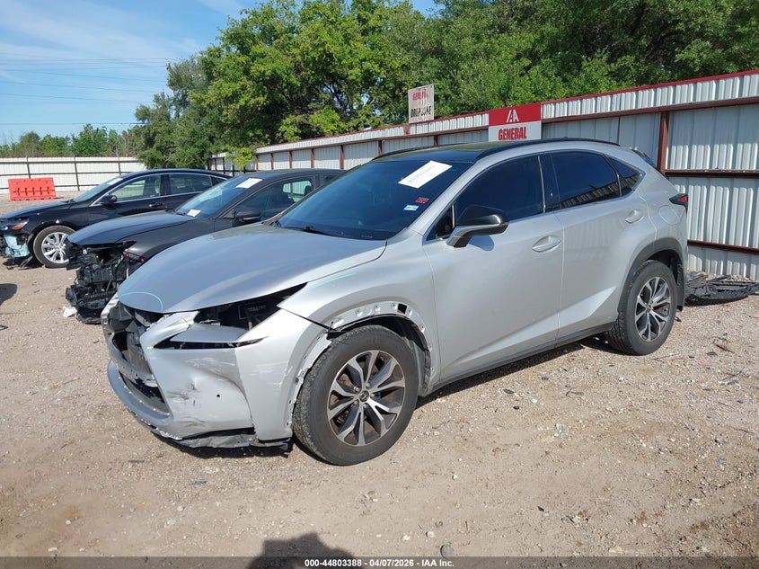 2016 Lexus Nx VIN JTJBARBZ8G2057886 IAAI salvage auction — FRONT END, Original (Texas), sold $8,350 on 2026-07-30 (photo 2)