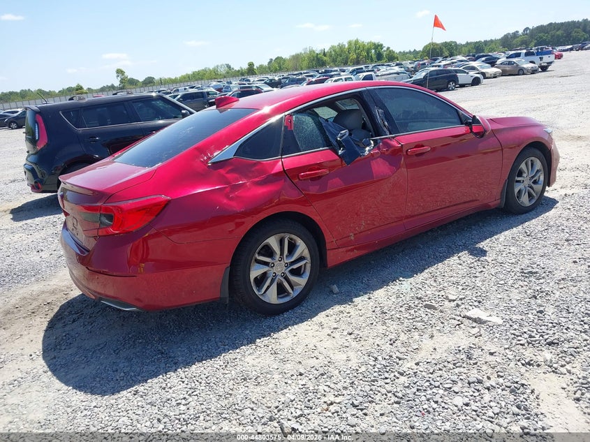 2018 Honda Accord VIN 1HGCV1F17JA074405 IAAI salvage auction — STORM DAMAGE, Salvage (Georgia), sold $4,300 on 2026-08-01 (photo 4)