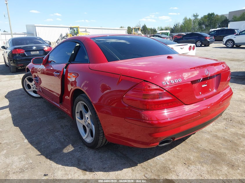 2005 Mercedes-benz Sl-klasse VIN WDBSK75F25F104646 IAAI salvage auction — HAIL, Clear (Oklahoma), sold $8,100 on 2026-07-22 (photo 3)