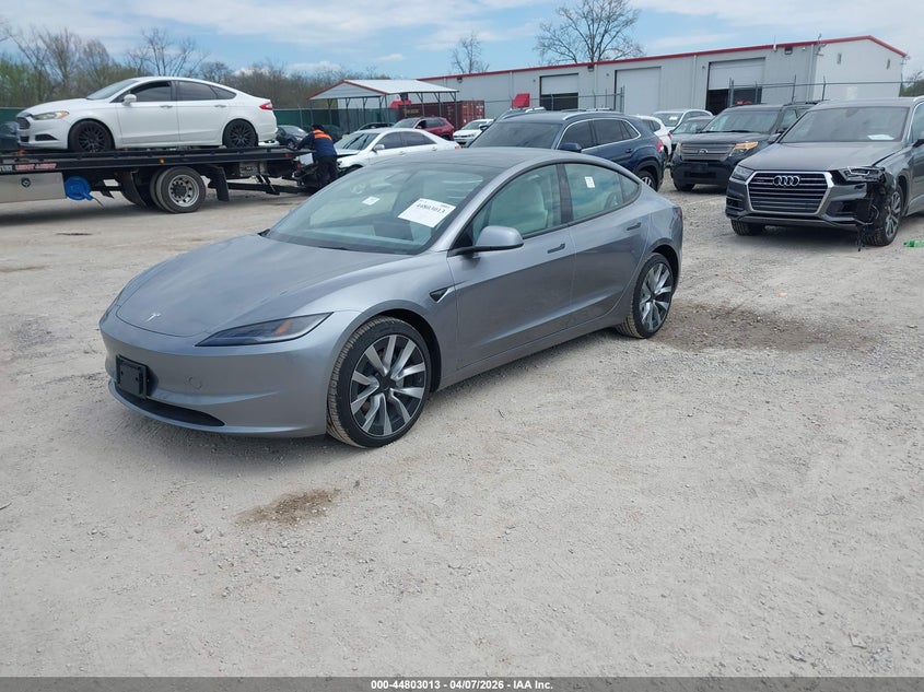 2025 Tesla Model 3 VIN 5YJ3E1EA0SF062847 IAAI salvage auction — LEFT SIDE, Wait Title, sold $28,250 on 2026-07-20 (photo 2)