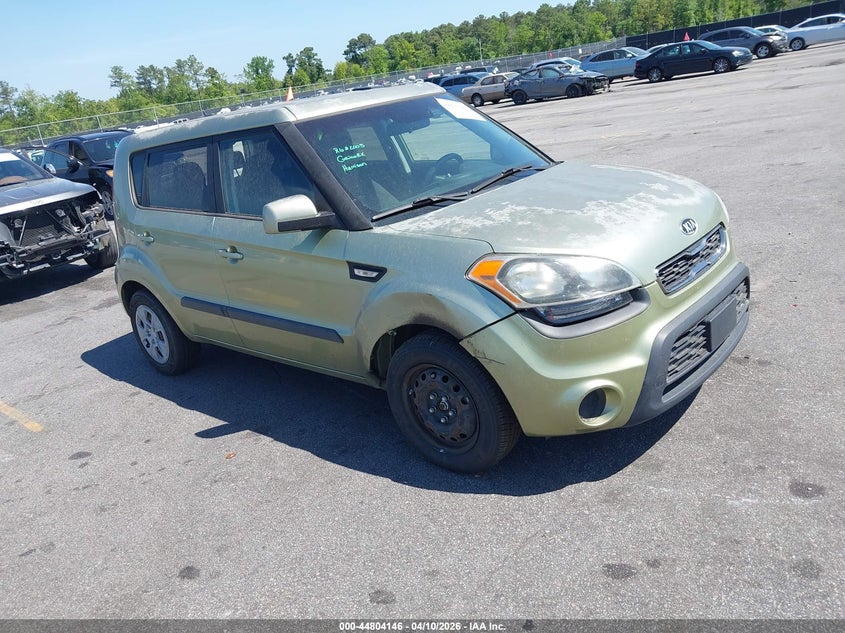 2013 Kia Soul VIN KNDJT2A54D7522354 IAAI salvage auction — REAR END, Salvage Title, sold $300 on 2026-07-15 (photo 1)