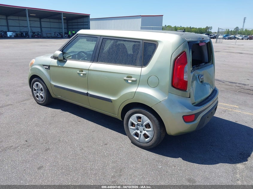 2013 Kia Soul VIN KNDJT2A54D7522354 IAAI salvage auction — REAR END, Salvage Title, sold $300 on 2026-07-15 (photo 3)