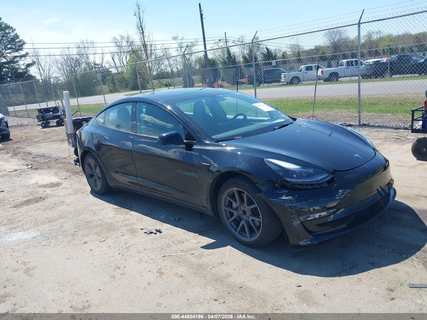 2021 Tesla Model 3 VIN 5YJ3E1EAXMF089637 IAAI salvage auction — FRONT END, Salvage - Greater Than 75% (Maryland), sold $4,500 on 2026-07-16 (photo 1)