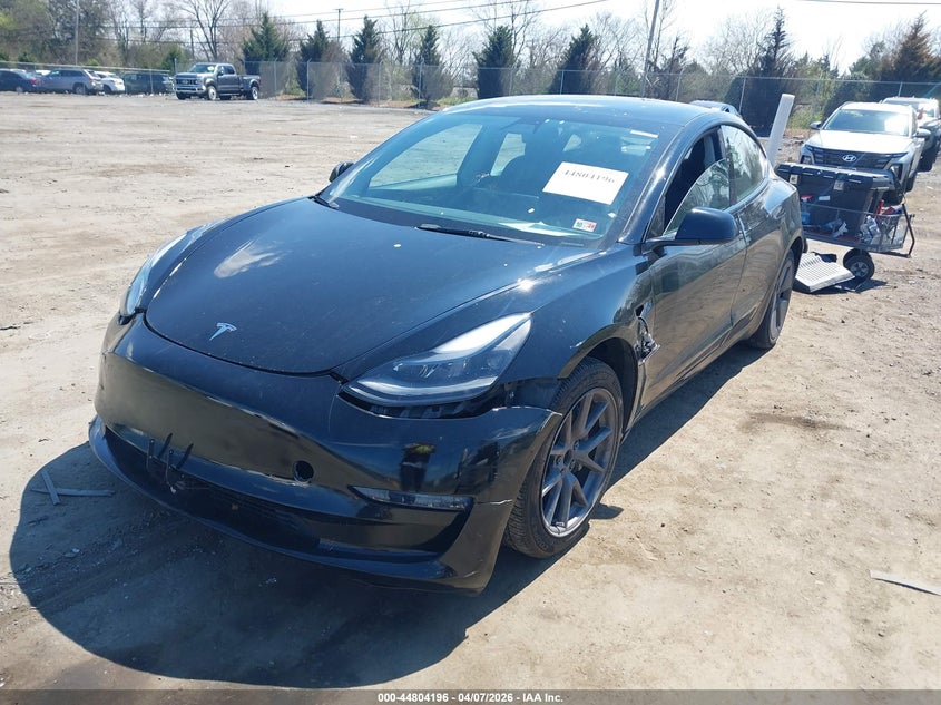 2021 Tesla Model 3 VIN 5YJ3E1EAXMF089637 IAAI salvage auction — FRONT END, Salvage - Greater Than 75% (Maryland), sold $4,500 on 2026-07-16 (photo 2)