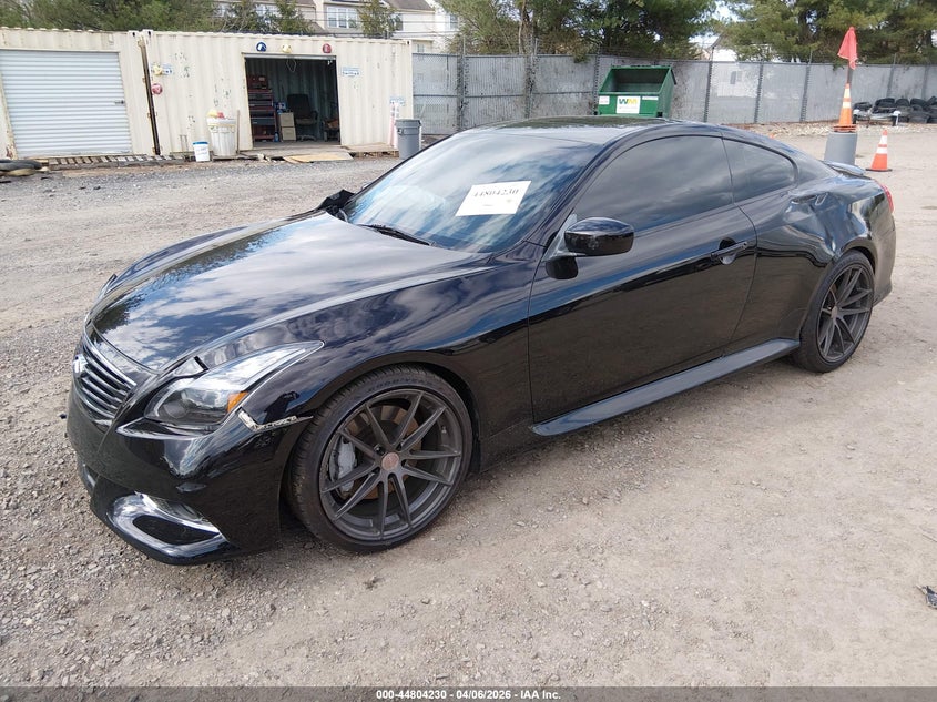 2011 Infiniti G VIN JN1CV6EKXBM213158 IAAI salvage auction — FRONT END, Salvage (New Jersey), sold $1,700 on 2026-07-28 (photo 2)