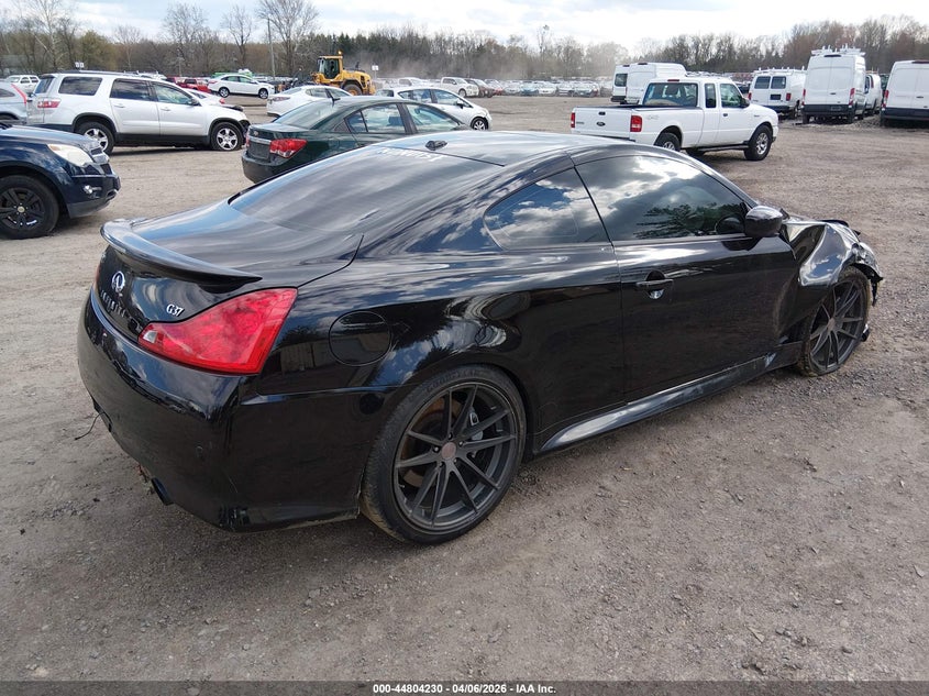 2011 Infiniti G VIN JN1CV6EKXBM213158 IAAI salvage auction — FRONT END, Salvage (New Jersey), sold $1,700 on 2026-07-28 (photo 4)