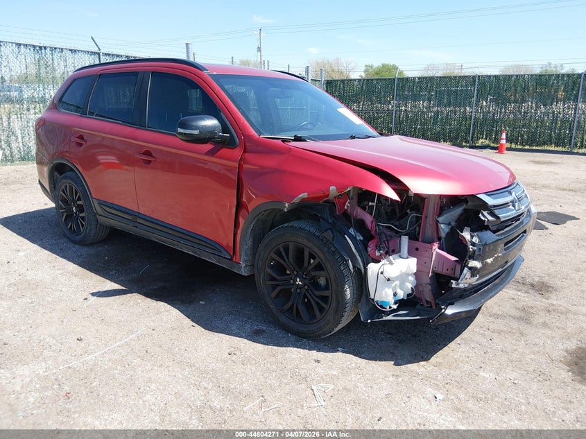 2018 Mitsubishi Outlander VIN JA4AZ3A38JZ044193 IAAI salvage auction — RIGHT FRONT, Wait Title, sold $2,300 on 2026-07-17 (photo 1)