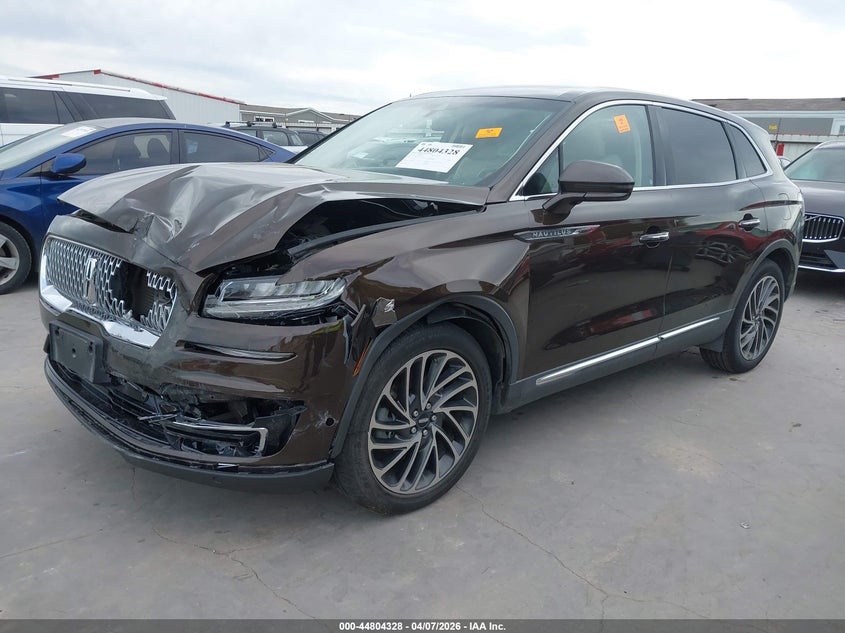 2019 Lincoln Nautilus VIN 2LMPJ6L9XKBL23126 IAAI salvage auction — FRONT END, Salvage Title, sold $2,600 on 2026-07-21 (photo 2)