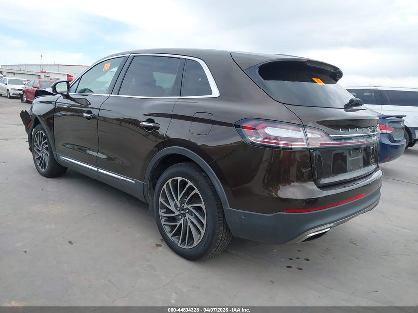 2019 Lincoln Nautilus VIN 2LMPJ6L9XKBL23126 IAAI salvage auction — FRONT END, Salvage Title, sold $2,600 on 2026-07-21 (photo 3)
