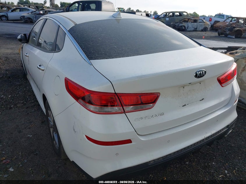 2020 Kia Optima VIN 5XXGT4L3XLG391244 IAAI salvage auction — ENGINE BURN, Salvage Title, sold $175 on 2026-07-07 (photo 3)