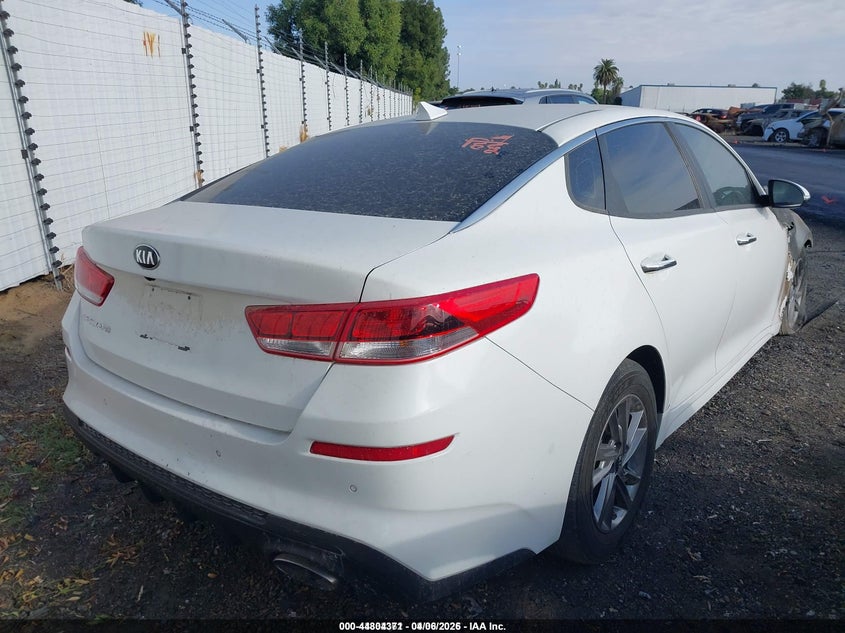 2020 Kia Optima VIN 5XXGT4L3XLG391244 IAAI salvage auction — ENGINE BURN, Salvage Title, sold $175 on 2026-07-07 (photo 4)