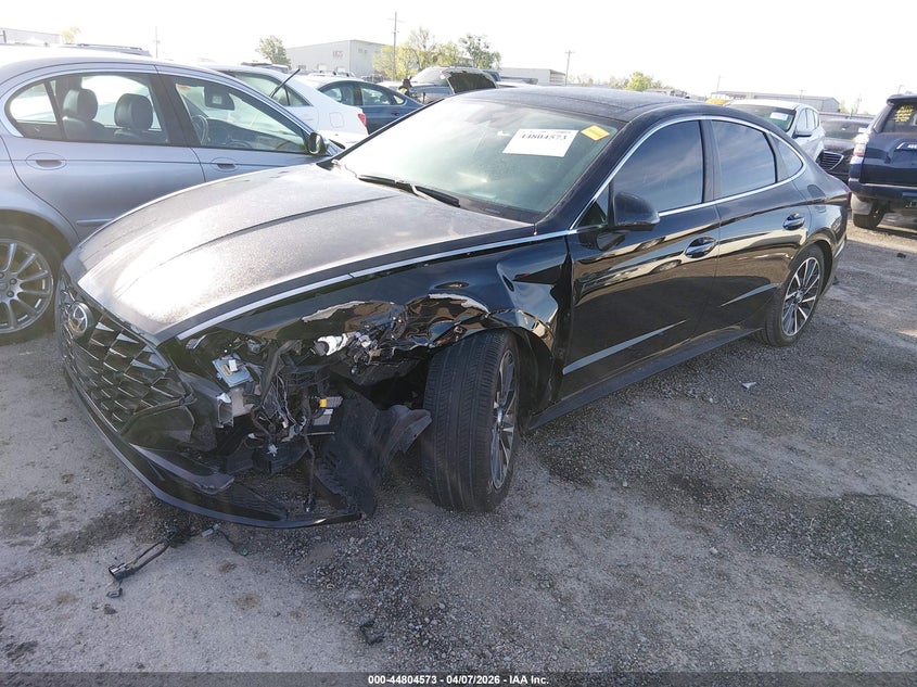 2022 Hyundai Sonata VIN KMHL34J26NA179833 IAAI salvage auction — SIDE, Clear (Oklahoma), sold $5,800 on 2026-08-01 (photo 2)