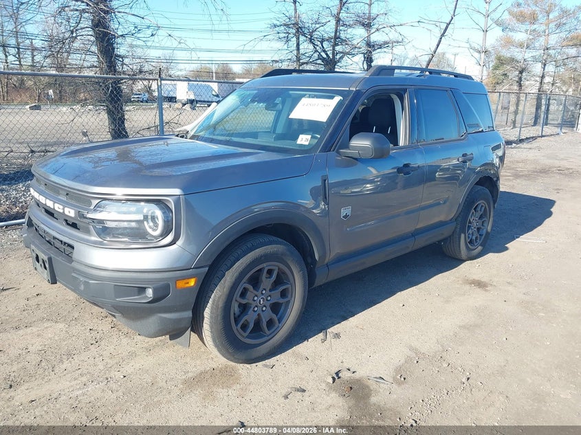 2023 Ford Bronco sport VIN 3FMCR9B67PRD13318 IAAI salvage auction — FRONT & REAR, Salvage (New Jersey), sold $7,800 on 2026-07-29 (photo 2)