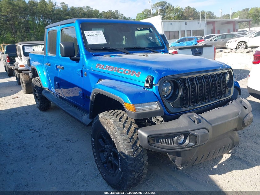 2024 Jeep Gladiator VIN 1C6HJTAG9RL126373 IAAI salvage auction — FRONT END, Salvage Title, sold $14,500 on 2026-07-10 (photo 1)