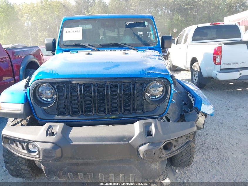 2024 Jeep Gladiator VIN 1C6HJTAG9RL126373 IAAI salvage auction — FRONT END, Salvage Title, sold $14,500 on 2026-07-10 (photo 6)