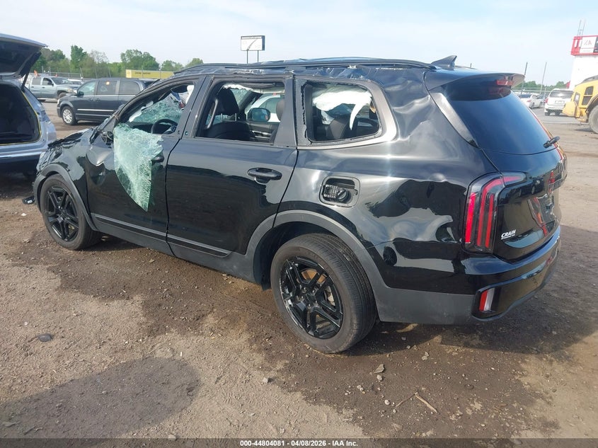 2025 Kia Telluride VIN 5XYP3DGC6SG573799 IAAI salvage auction — ROLLOVER, Salvage Title, sold $3,350 on 2026-07-08 (photo 3)