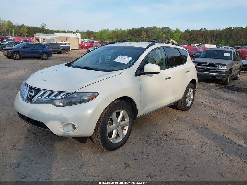 2010 Nissan Murano VIN JN8AZ1MU3AW011655 IAAI salvage auction — UNDERCARRIAGE, Salvage (Georgia), sold $250 on 2026-07-17 (photo 2)