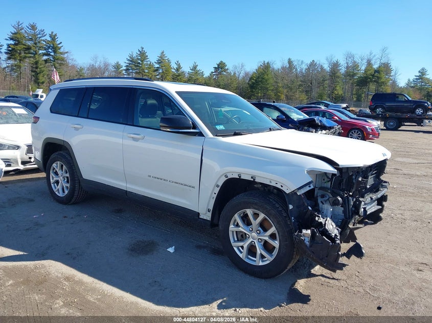 2023 Jeep Grand cherokee l VIN 1C4RJKBG8P8701939 IAAI salvage auction — FRONT END, Salvage (Massachusetts), sold $11,950 on 2026-07-10 (photo 1)