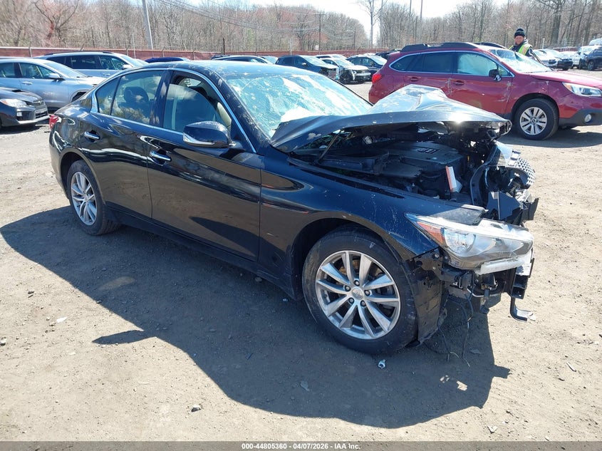 2015 Infiniti Q50 VIN JN1BV7AR5FM415108 IAAI salvage auction — FRONT END, Wait Title, sold $1,000 on 2026-07-15 (photo 1)