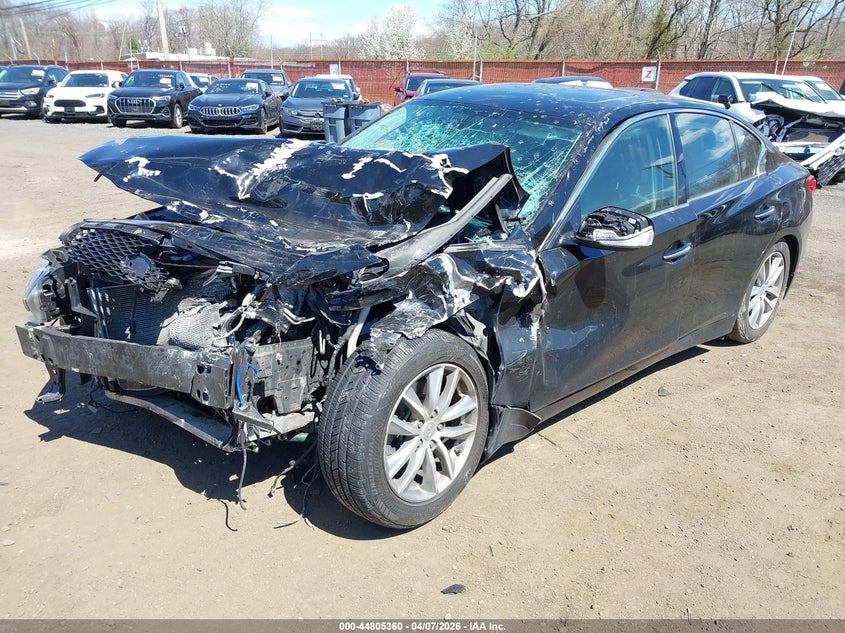 2015 Infiniti Q50 VIN JN1BV7AR5FM415108 IAAI salvage auction — FRONT END, Wait Title, sold $1,000 on 2026-07-15 (photo 6)