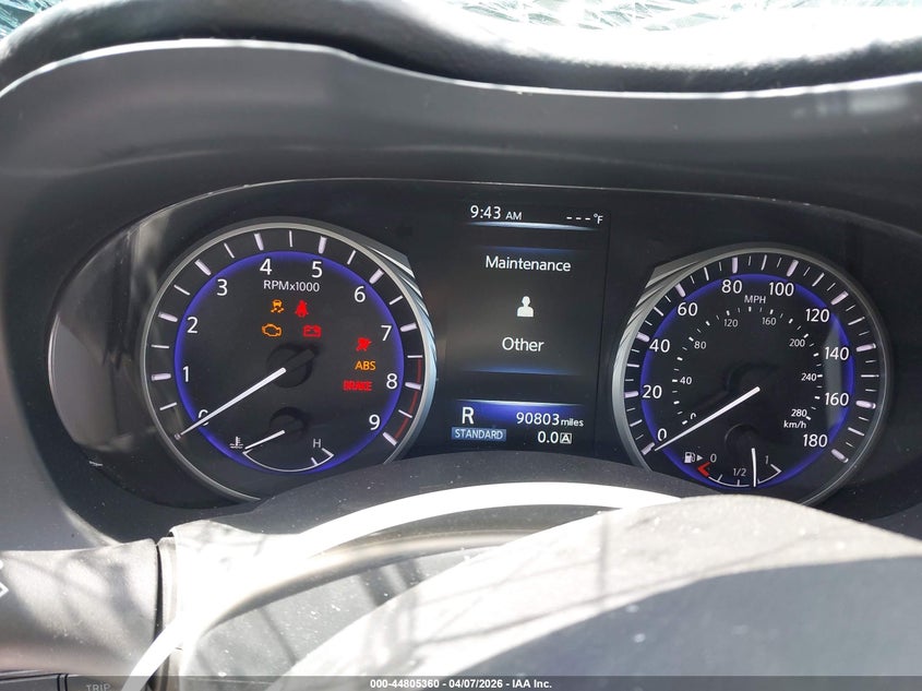 2015 Infiniti Q50 VIN JN1BV7AR5FM415108 IAAI salvage auction — FRONT END, Wait Title, sold $1,000 on 2026-07-15 (photo 7)