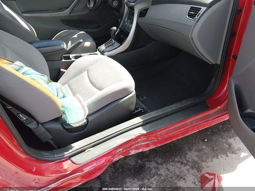 2013 Hyundai Elantra VIN KMHDH6AE8DU013628 IAAI salvage auction — FRONT END, Salvage Title, sold $400 on 2026-07-16 (photo 5)