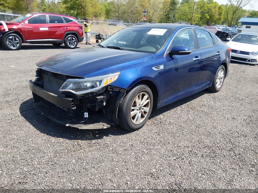 2018 Kia Optima VIN 5XXGT4L35JG207695 IAAI salvage auction — FRONT END, Salvage Title, sold $1,750 on 2026-07-21 (photo 2)