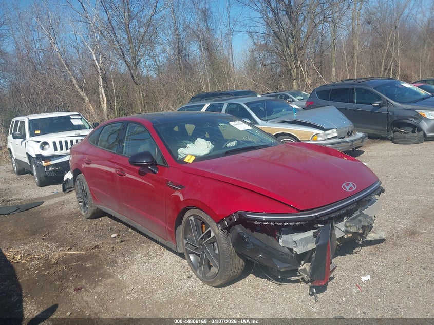 2026 Hyundai Sonata VIN KMHL54JC2TA541382 IAAI salvage auction — LEFT SIDE, Salvage (Ohio), sold $5,000 on 2026-07-14 (photo 1)