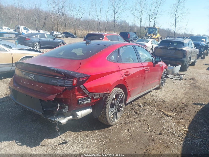 2026 Hyundai Sonata VIN KMHL54JC2TA541382 IAAI salvage auction — LEFT SIDE, Salvage (Ohio), sold $5,000 on 2026-07-14 (photo 4)