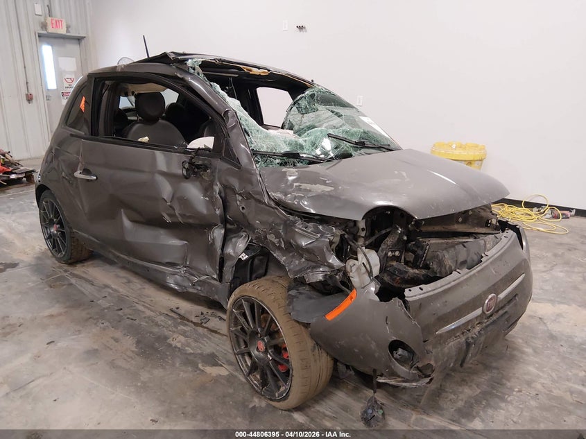 2013 Fiat 500 VIN 3C3CFFBR3DT746370 IAAI salvage auction — ROLLOVER, Salvage Title, sold $575 on 2026-07-09 (photo 6)
