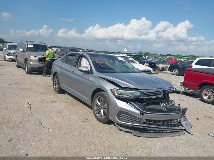 2023 Volkswagen Jetta VIN 3VW7M7BU4PM042090 IAAI salvage auction — FRONT END, Salvage Title, sold $3,850 on 2026-08-11 (photo 1)