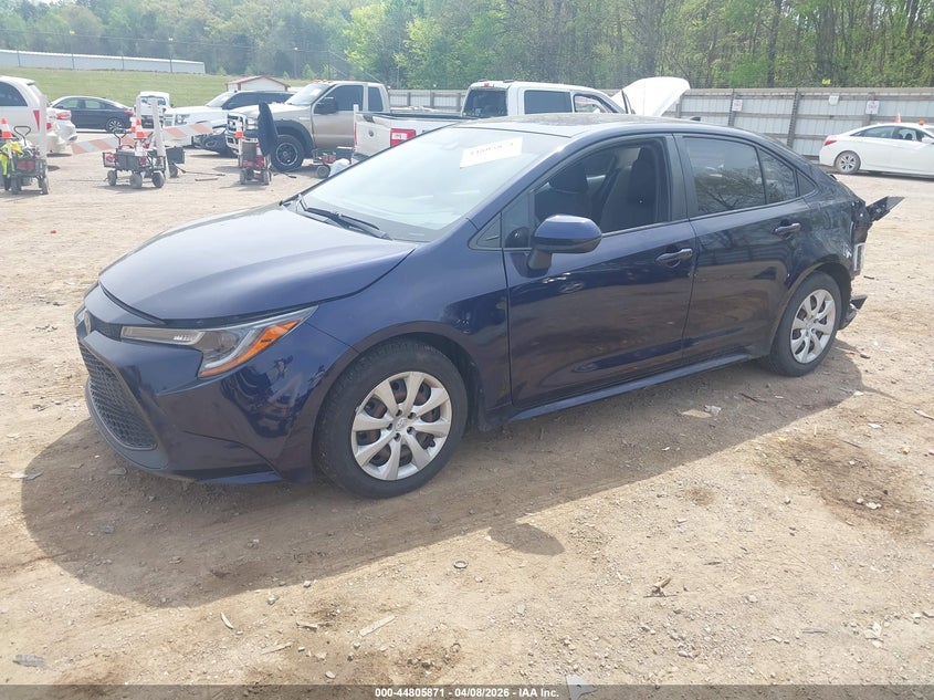 2020 Toyota Corolla VIN JTDEPRAE1LJ010096 IAAI salvage auction — REAR END, Salvage Title, sold $25 on 2026-07-22 (photo 2)