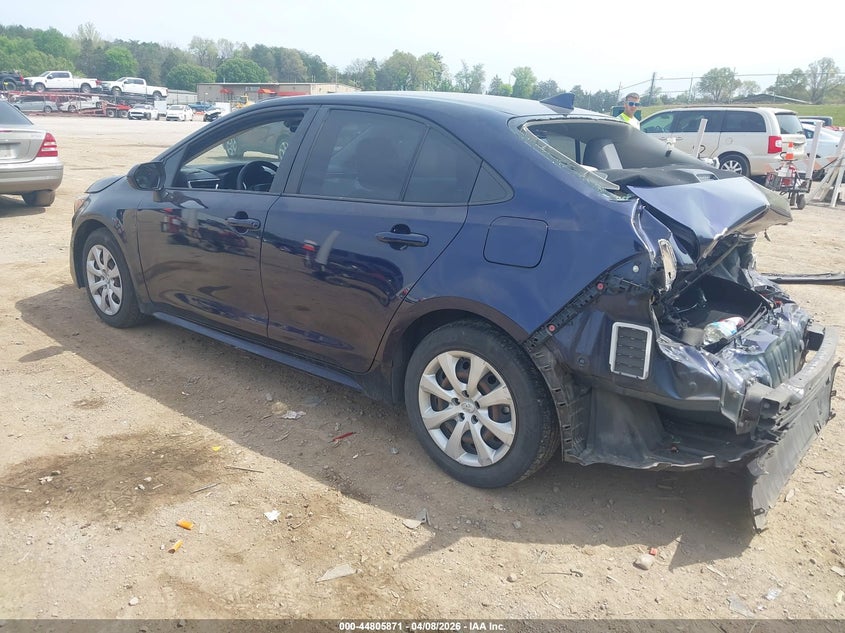 2020 Toyota Corolla VIN JTDEPRAE1LJ010096 IAAI salvage auction — REAR END, Salvage Title, sold $25 on 2026-07-22 (photo 3)