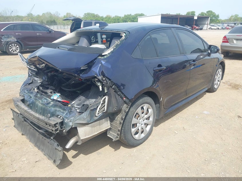 2020 Toyota Corolla VIN JTDEPRAE1LJ010096 IAAI salvage auction — REAR END, Salvage Title, sold $25 on 2026-07-22 (photo 4)
